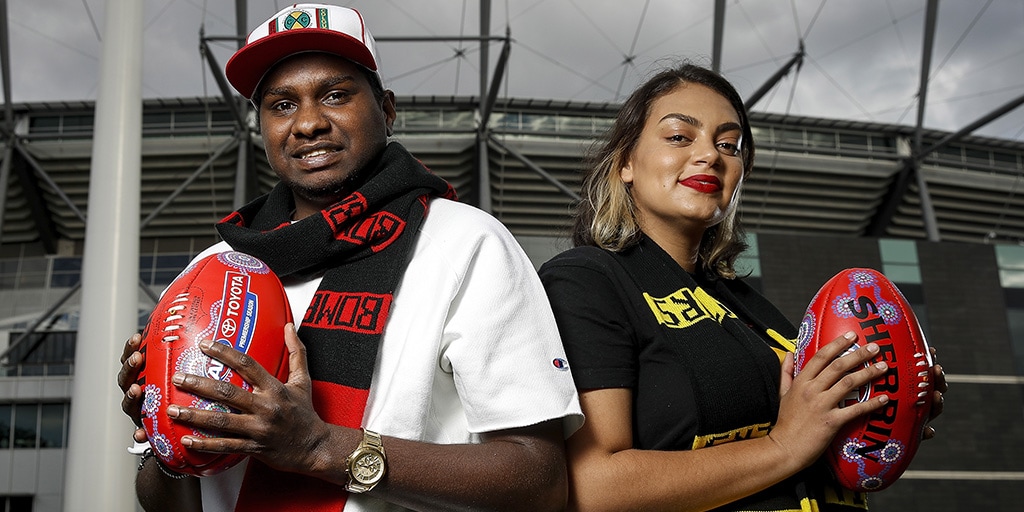 entertainment11.jpg Aboriginal Australian artists Baker Boy and Thelma Plum will perform at the Dreamtime at the G match between Richmond and Essendon. DYLAN BURNS/AFL PHOTOS - AFL,Richmond